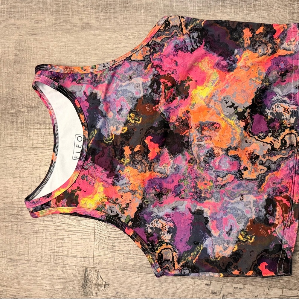 Fleo Multicolor Abstract Tank
